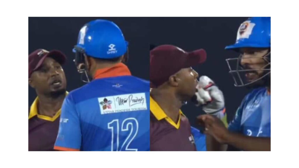 IMLT20 Final: Yuvraj involved in a heated argument with Best during India vs West Indies title clash