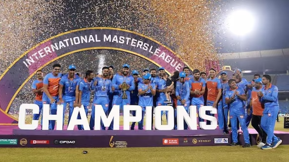 India Masters lift the inaugural IML T20 title.