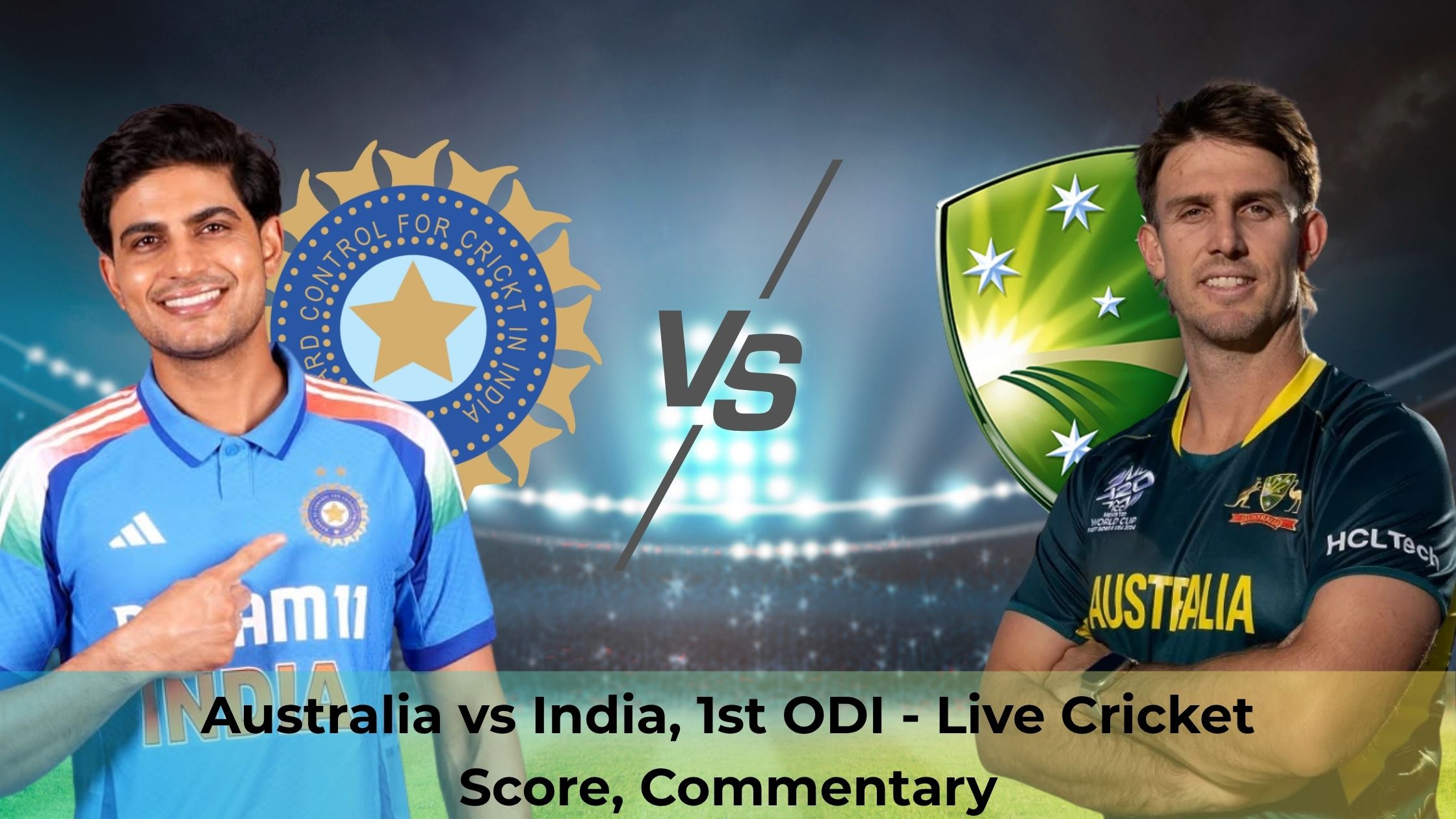 Australia vs India, 1st ODI - Live Cricket Score, Commentary
