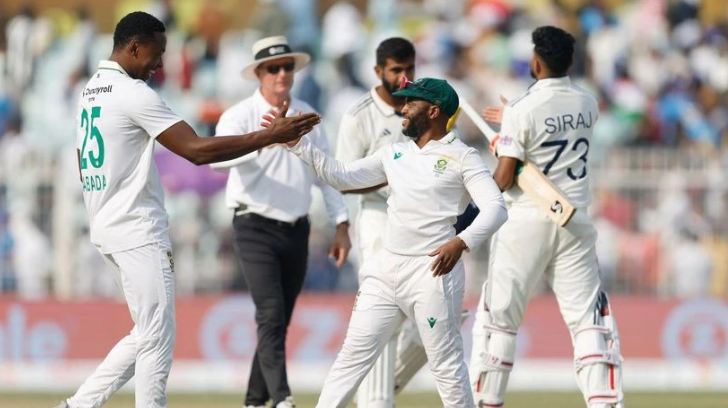 South Africa captain Temba Bavuma after winning the Kolkata Test.