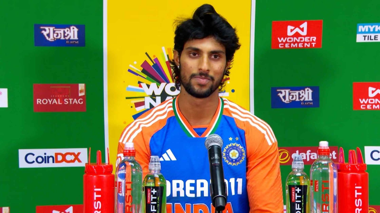 Tilak Varma on conference